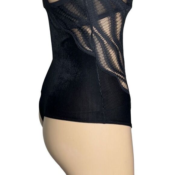NWT Wolford Esmeralda String Body Black 10 C-cup - Picture 10 of 16